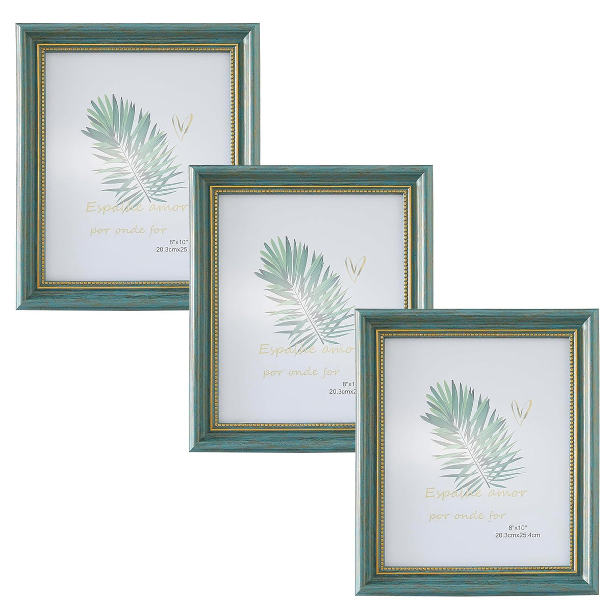 Kuber Industries Photo Frame For Home Décor|Use Horizontal & Vertical|Crystal Clear Glass|Perfect For Home, Office And Shop "16.7x21.8CM"-Pack of 3 (Grey)