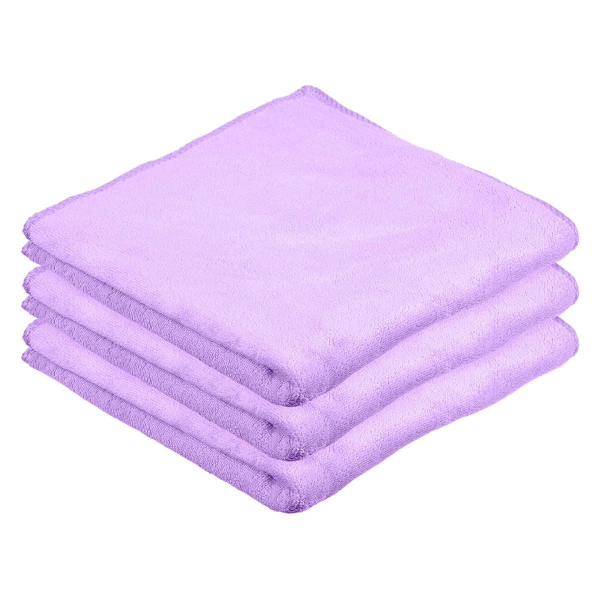 Heart Home Cleaning Towel | Reusable Cleaning Cloths for Kitchen | Duster Towel for Home Cleaning | 400 GSM Cleaning Cloth Towel for Car | Bike | 50x70 | Pack of 3 | Purple