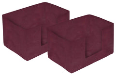 Heart Home 2 Pieces Large Capacity Space Saver Closet, Stackable and Foldable Saree, Clothes Storage Bag, Non-Woven Rectangle Cloth Saree Stacker Wardrobe Organizer (Maroon) CTHH015699