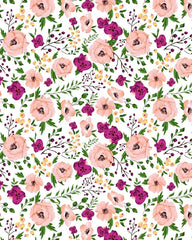 Kuber Industries 100% Cotton 144 TC Double Bed Sheet with 2 Pillow Covers -CTKTC29600