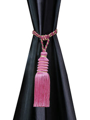 Kuber Industries Polyester 12 Pieces Curtain Tie Back Tassel Set (Pink) -CTKTC12854, Standard (CTKTC012854)