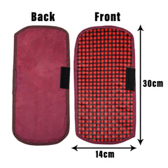 Kuber Industries Fridge Handle Cover | Refrigerator Handle Cover | Fridge Door Handle Protector | Fridge Door Handle Cover | Barik Check Fridge Handle Cover | 2 Piece Set | Maroon