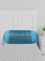 Heart Home Bolster Covers | Polyester Bolster Cover Set | Diwan Bolster Cover Set | Bolster Pillow Cover | Banarasi Gola Masand Cover | 16x32 Inch | Pack of 4 | Multicolor