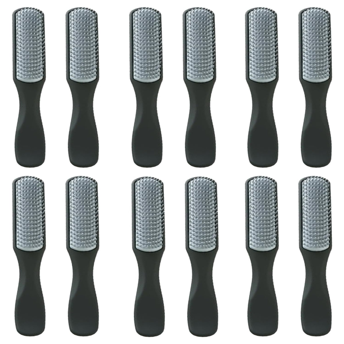 Kuber Industries Hair Brush | Flexible Bristles Brush | Hair Brush with Paddle | Straightens & Detangles Hair Brush | Suitable For All Hair Types | 12 Piece | C19-BLK-S | Small | Pack of 6 | Black