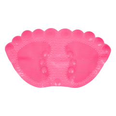 Heart Home Bath Mat | PVC Bathroom Mat | Shower Bath Mat | Foot Shape Bath Tub Mat | Foot Massager Mat | Anti-Skid Floor Mat | Shower Mat | Pink
