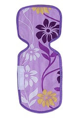 Kuber Industries Flower Design Combo PVC 3 Pieces Fridge Mats, 2 Piece Handle Cover and 1 Piece Fridge Top Cover(Purple),Standard,CTKTC024437