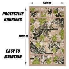 Kuber Industries Fridge Top Cover | Fridge Top Cover with Pockets | Refrigerator Top Cover for Kitchen | Fridge Top Cover with 6 Utility Pockets | Tree Kniting Fridge Cover | Green