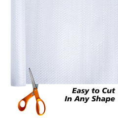 Heart Home Shelf Liner | Kitchen Cabinet Shelf Protector | Kitchen Liners for Cabinets and Drawers | Drawer Liner Mat | Self Check Shelf Liner Cabinet Mat | 5 MTR | White