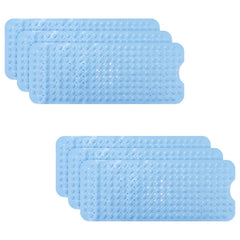 Kuber Industries Bath Mat | PVC Bathroom Mat | Shower Bath Mat | Floor Tub Mat | Bathroom Mud Mat | Anti-Skid Shower Bathroom Mat | M-YSD-40A |Pack of 6| Sky Blue