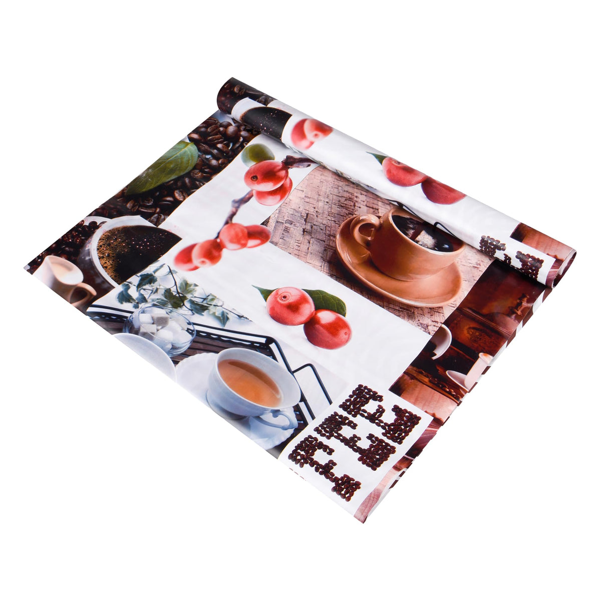 Heart Home Shelf Liner | Kitchen Cabinet Shelf Protector | Kitchen Liners for Cabinets and Drawers | Drawer Liner Mat | Cup-Design Shelf Liner Roll | Cabinet Mat | 5 MTR | Coffee