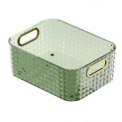 Kuber Industries Pack of 3 Multipurpose Portable Storage Container| Pantry Organise Basket | Organizer For Kitchen bathroom Accessories | Vanity Bins for Desktop Cosmetic-Storage | Dark Green