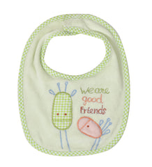 Kuber Industries Baby Cotton Apron Bibs-Pack of 4 (Yellow)-HS43KUBMART25511