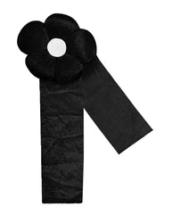 Kuber Industries Velvet 12 Pieces Curtain Tie Back Tassel Set (Black) CTKTC33450