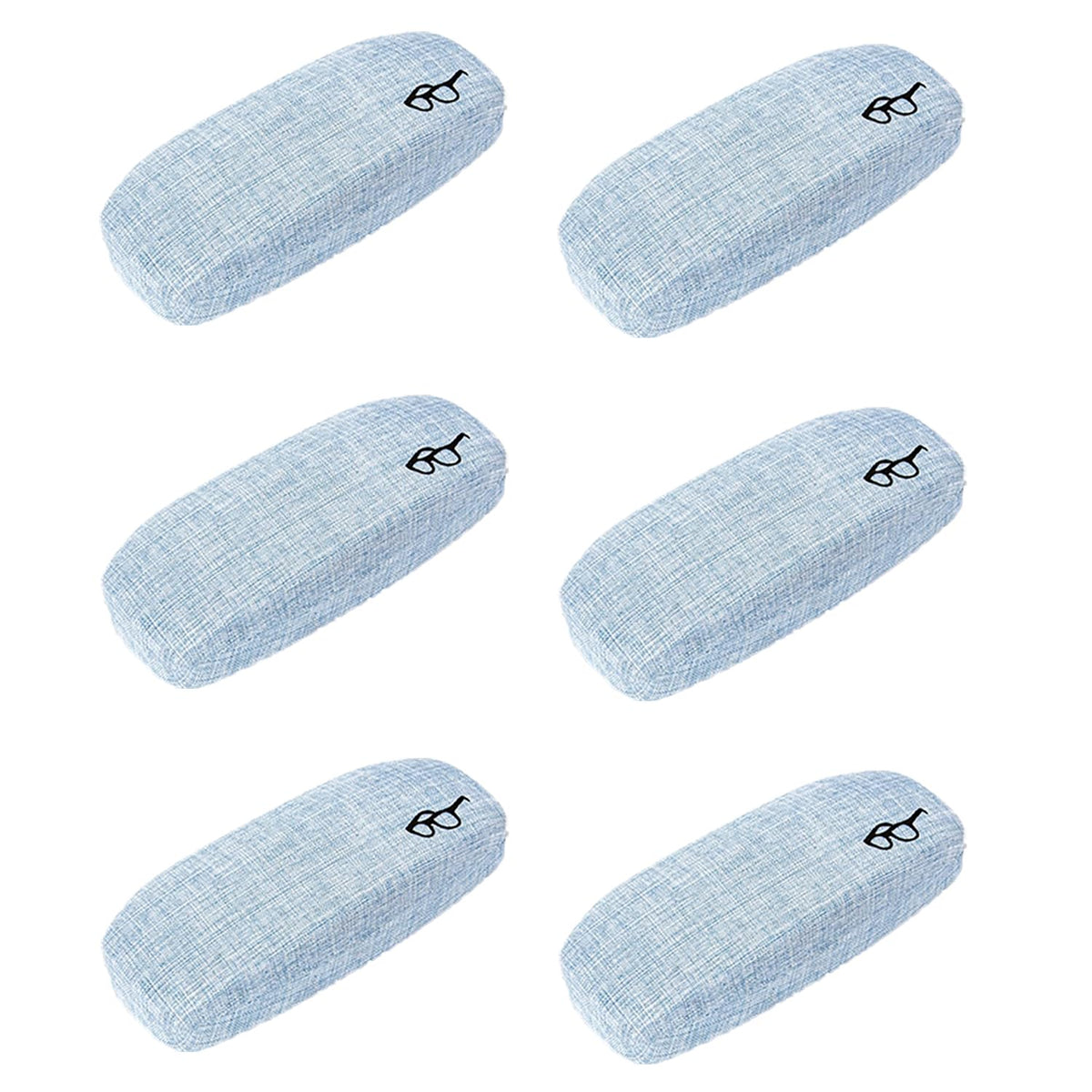 Kuber Industries Sunglass Case|Goggles Organizer Box For Men, Women|Durable Shades Organizer (Blue) (Pack Of 6)