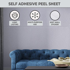 Kuber Industries Soft Wall Sticker for Walls|Quirky Pattern & Self Adhesive Peel Wall Stickers|Easy to Peel, Stick & Remove DIY Wallpaper|Suitable on All Walls|Pack of 5 Sheets,70 cm X 70 cm