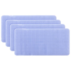 Kuber Industries Bath Mat | PVC Bathroom Mat | Shower Bath Mat | Floor Tub Mat | Bathroom Mud Mat | Anti-Skid Shower Bathroom Mat | L-YSD-C |Pack of 4|Sky Blue
