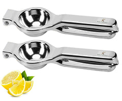 Kuber Industries 2 in 1 Stainless Steel Lemon Citrus Squeezer with Bottle Opener Best for Home Kitchen (Set of 2,Silver)-KUBKMART11438
