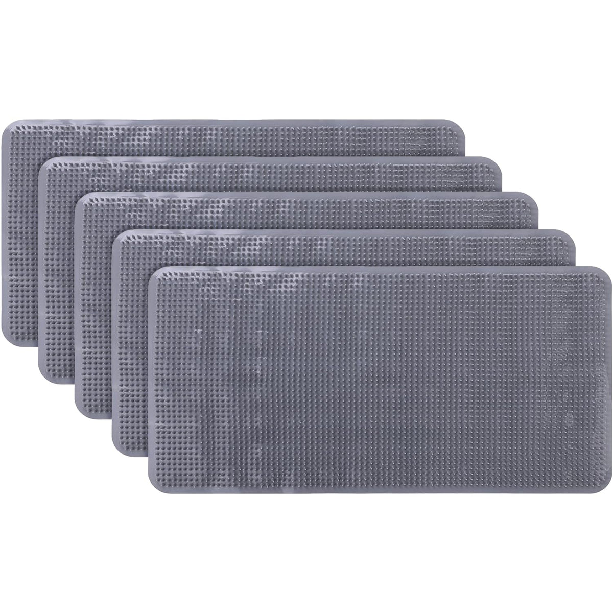 Kuber Industries Bath Mat | PVC Bathroom Mat | Shower Bath Mat | Floor Tub Mat | Bathroom Mud Mat | Anti-Skid Shower Bathroom Mat | L-YSD-A |Pack of 5| Gray