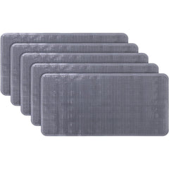 Kuber Industries Bath Mat | PVC Bathroom Mat | Shower Bath Mat | Floor Tub Mat | Bathroom Mud Mat | Anti-Skid Shower Bathroom Mat | L-YSD-A |Pack of 5| Gray