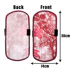 Kuber Industries Fridge Handle Cover | Refrigerator Handle Cover | Fridge Door Handle Protector | Fridge Door Handle Cover | Tree Kniting Fridge Handle Cover | 2 Piece Set | Maroon