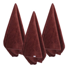 Heart Home Cleaning Cloths|Microfiber Highly Absorbent Wash Towels for Kitchen,Car,Window,24 x 16 Inch,Pack of 3 (Assorted)