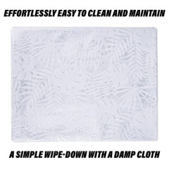 Kuber Industries Bedsheet | Baby Plastic Sheet | Crib Sheet for Baby | Baby Mattress Sheet for Baby | Mattress Protector Bedsheet | Bed Protector Sheet | Self Leaf | 80x80 Inch | White