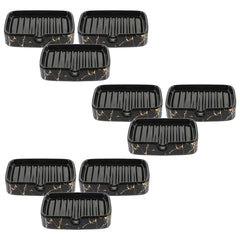 Kuber Industries Soap Holder | Handwash Soap Dispenser | Soap Dispenser for Wash Basin | Soap Dispenser Case | Bathroom Dispenser Case | 9 Piece | Pack of 3 | JY00173BK | Black