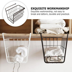 Heart Home Metal 2 Tier Under Cabinet Storage Rack | Shatterproof, Durable Space Saving Convenient Kitchen Drawer Wire Organizer Undershelf Basket | Coffee-White