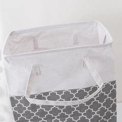 Kuber Industries Laundry Basket For Clothes|Foldable Laundry Hamper|Basket For Toys, Dirty clothes, Storage "45 LTR"-Pack of 5 (Grey)