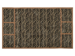Heart Home Animal Texture Design PVC Fridge Top Cover with 6 Utility Side Pockets (Brown)-HS_38_HEARTH21072, Standard