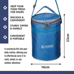 Heart Home Lunch Bag|Lunch Bag for Office|Lunch Bag for College|Reusable Lunch Bag|Lunch Bag for Adults|Lunch Bag with Handle|Insulated Lunch Bag|Sky Blue