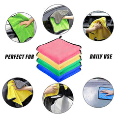 Kuber Industries Cleaning Towel | Reusable Cleaning Cloths for Kitchen | Duster Towel for Home Cleaning | 400 GSM Cleaning Cloth Towel with Hanging Loop | 40x40 | Pack of 2 | Yellow