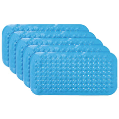 Kuber Industries Bath Mat | PVC Bathroom Mat | Shower Bath Mat | Floor Tub Mat | Bathroom Mud Mat | Anti-Skid Shower Bathroom Mat | M-YSD-35B |Pack of 5| Dark Blue