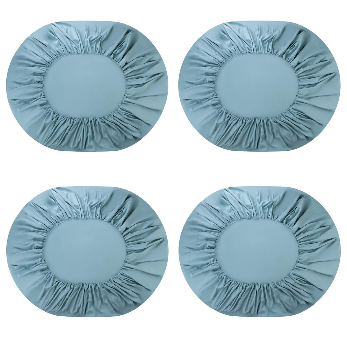 Kuber Industries Double Bed Mattress ProtectorBed Protecter With Elastic "180x200" CM-Pack of 4 (Dark Green)