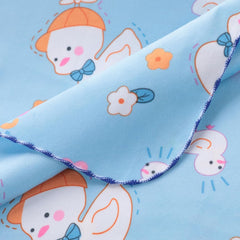 Kuber Industries Baby Waterproof matBed Protecter "50 x 70" CM-Pack of 6 (Blue)