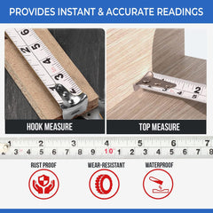 Kuber Industries Measuring Tape | Professional Surveying Tape Strip | Measuring Tape Strip | Outdoor Scale Measurement Tool | Durable Surveying Tape | Metric Tape | 5 Meter | Blue