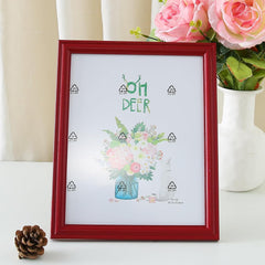 Kuber Industries Photo Frame For Home D�cor|Use Horizontal & Vertical|Crystal Clear Glass|Perfect For Home, Office And Shop "21.8x26.9CM"-Pack of 2 (Red)