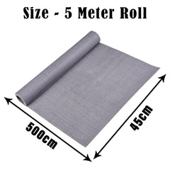Heart Home Shelf Liner | Kitchen Cabinet Shelf Protector | Kitchen Liners for Cabinets and Drawers | Drawer Liner Mat | Texture Shelf Liner Cabinet Mat | 5 MTR | Gray