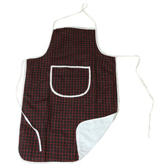 Kuber Industries Checkered PVC 2 Piece Kitchen Apron with Front Pocket Set - Multicolour
