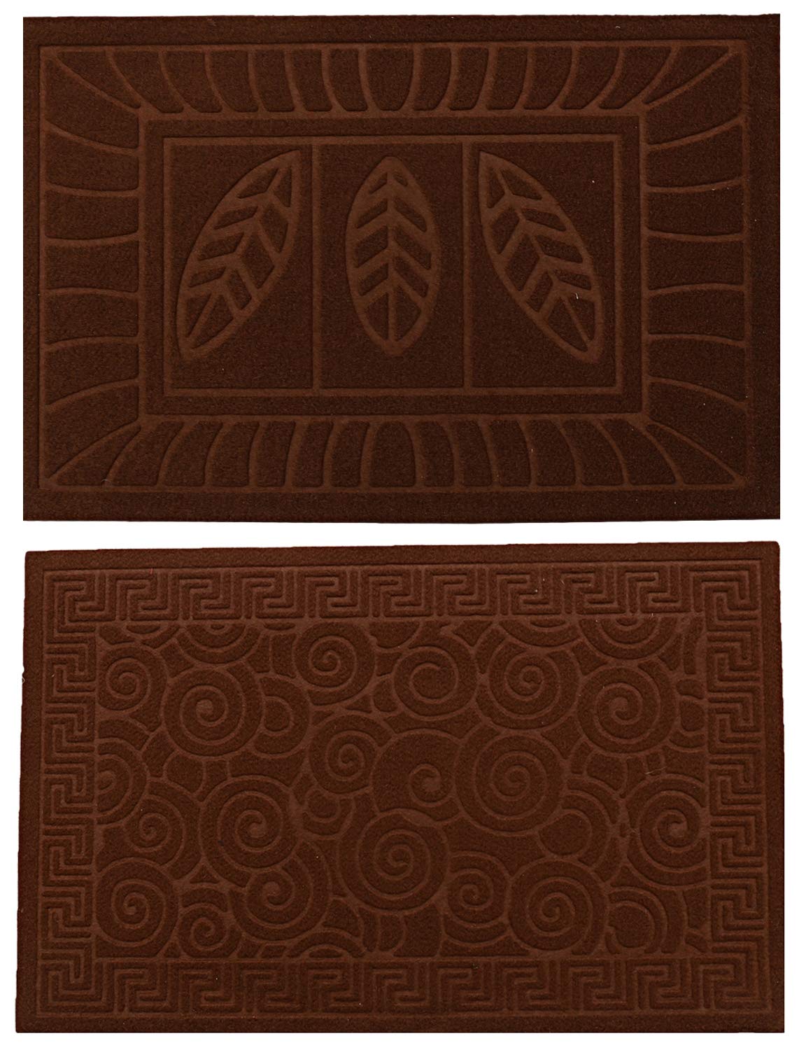 Kuber Industries 2 Piece Microfibre Door Mat Set - 23.6"x15.7", Multicolour, Standard (CTKTC03408)