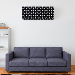 Kuber Industries AC Cover | PVC Dot Design AC Cover | AC Cover for Indoor | Dustproof AC Cover | Waterproof AC Cover | 1.5 Ton Ac Cover | Black