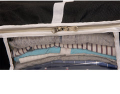 Kuber Industries Shirts & Clothing Organizer With Clear Window- Pack of 3 (Black)-HS43KUBMART26149