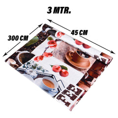 Heart Home Shelf Liner | Kitchen Cabinet Shelf Protector | Kitchen Liners for Cabinets and Drawers | Drawer Liner Mat | Cup-Design Shelf Liner Roll | Cabinet Mat | 3 MTR | Pack of 2 | Coffee