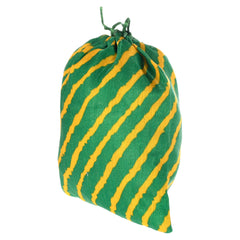 Kuber Industries Multiuses Lehriya Print Potli Bag for women With Drawstring Set of 4 (Assorted)