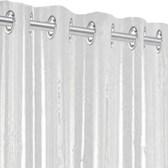 Kuber Industries PVC 30 mm 7 Feet Eyelet AC Curtain (CTKTC5680, Transparent) - 2 Pieces