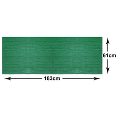 Heart Home Rubber Waterproof Anti-Skid Swimming Pool Mat|Shower Mat|Rainmat for Entrance Area,Bathroom,2 x 6 Feet (Green)