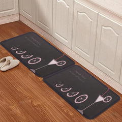 Kuber Industries PVC Kitchen Floor Mat|Anti-Skid Backing Floor Mats |Easily Washable|Idol For Home Kitchen Entrance| CF-220809 | Brown