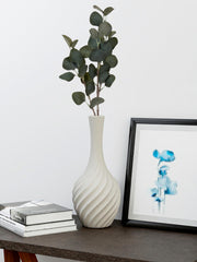 Heart Home Flowers Orchid | Artificial Flower Eucalyptus | Flower Orchid for Vase Pot | Artificial Flower for Home Décor | Orchids Artificial Flower for Vase | Pack of 2 | Green