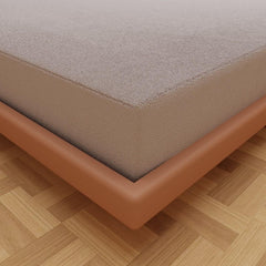 Kuber Industries Waterproof Double Bed Mattress Cover|Breathable Terry Cotton Surface & Elastic Fitted Mattress Protector,6 x 6.5 Ft. (Grey) (Pack of 2)