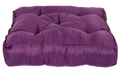 Heart Home Microfiber Square Chair Pad/Cushion for Office, Home or Car Sitting-Pack of 2, 18 * 18 Inch (Purple), Standard (HS_37_HEARTH020875)